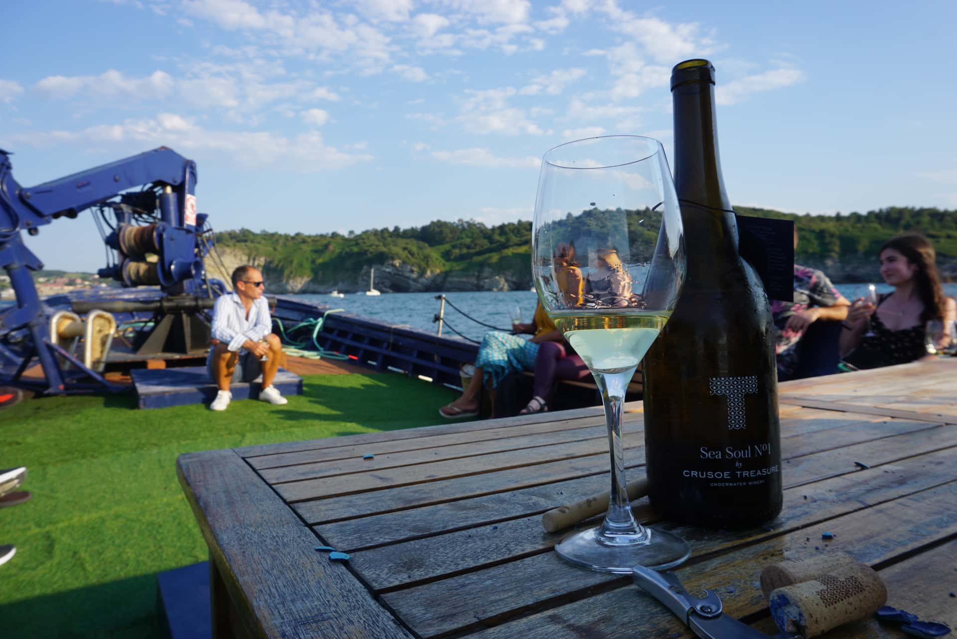 Unique Boat Ride and Wine Tasting at Crusoe Underwater Winery
