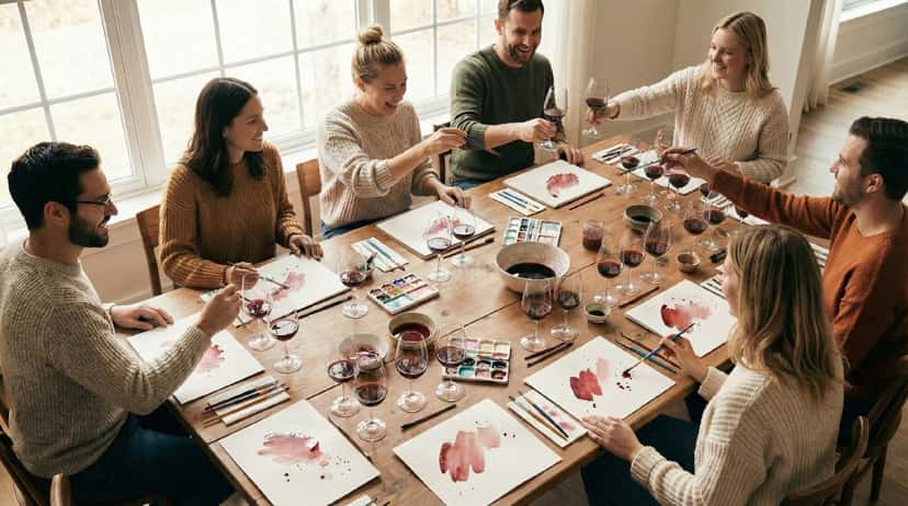 Wine Tasting & Wine Painting Experience
