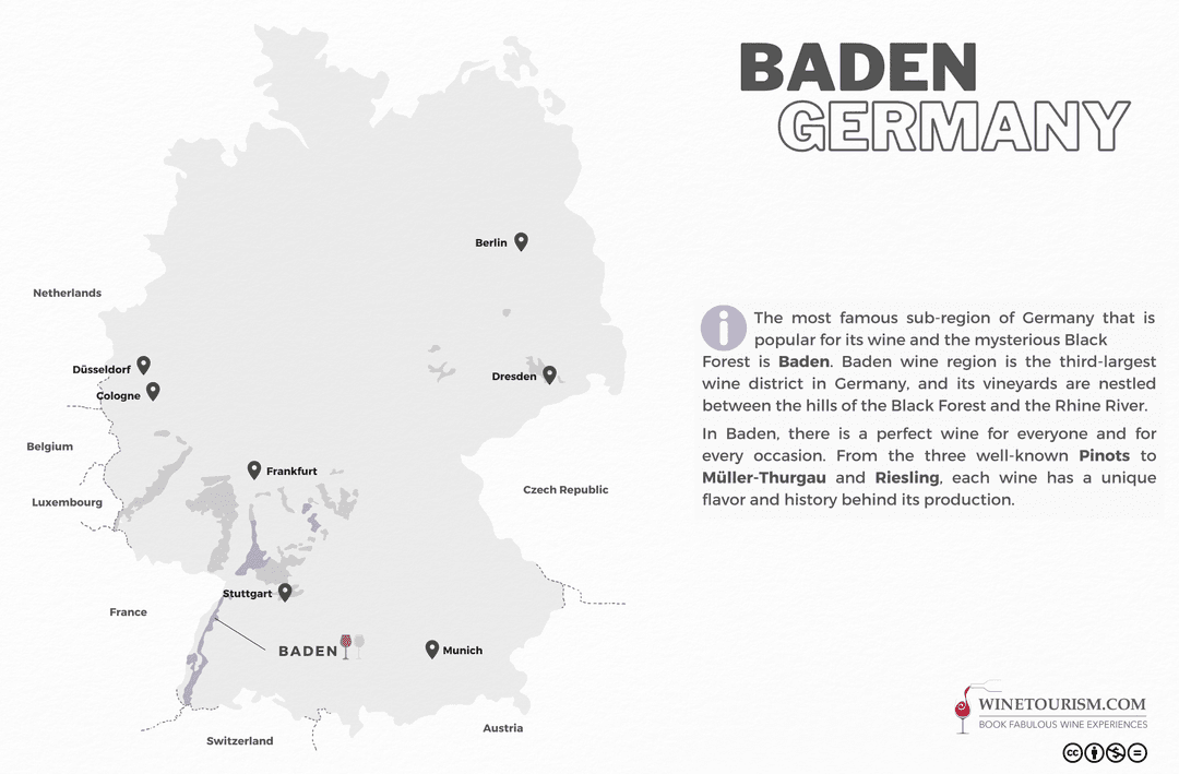 Carte des vins de Baden
