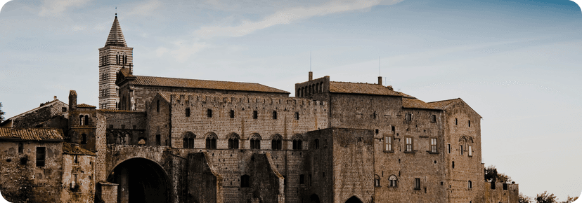 Vinícolas perto da cidade de Viterbo