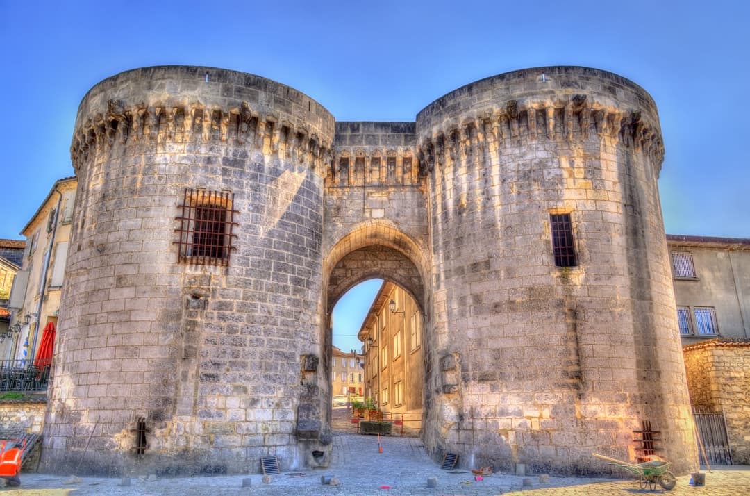 Saint Jacques Gate in Cognac wine region, France
