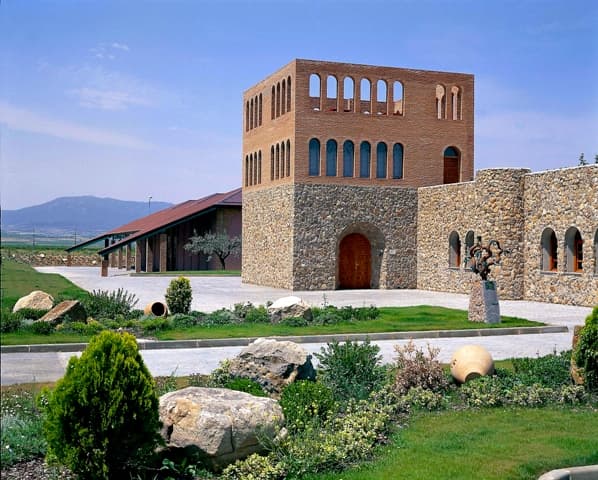 grandes vinos domaine en pierre et cour dans la magnifique Espagne