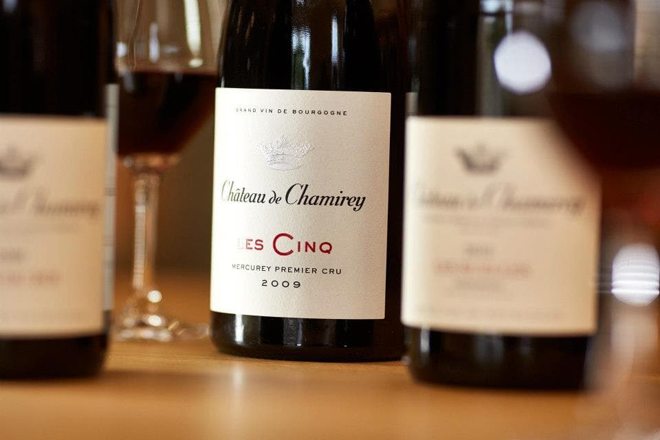 Degustação de vinhos no Château De Chamirey