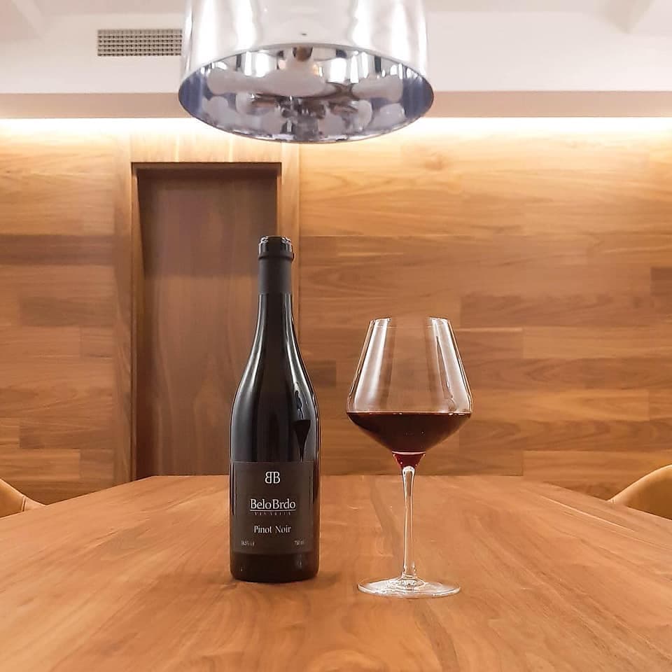 Degustação de vinhos premium na vinícola Belo Brdo