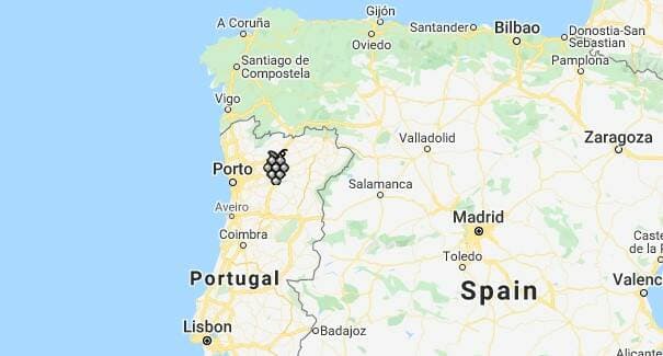 Terras de Cister Wine Region Map
