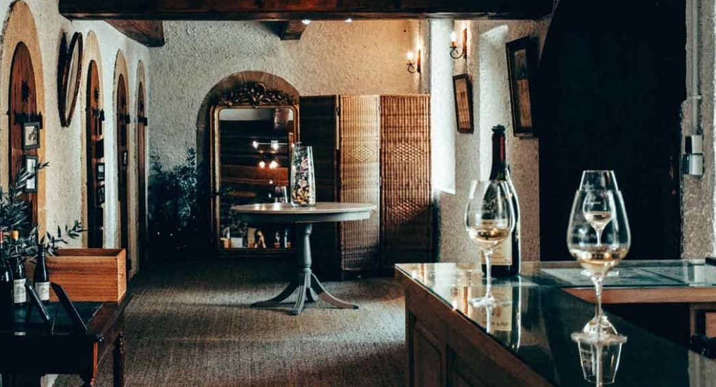Chateau Fortia - inside the winery