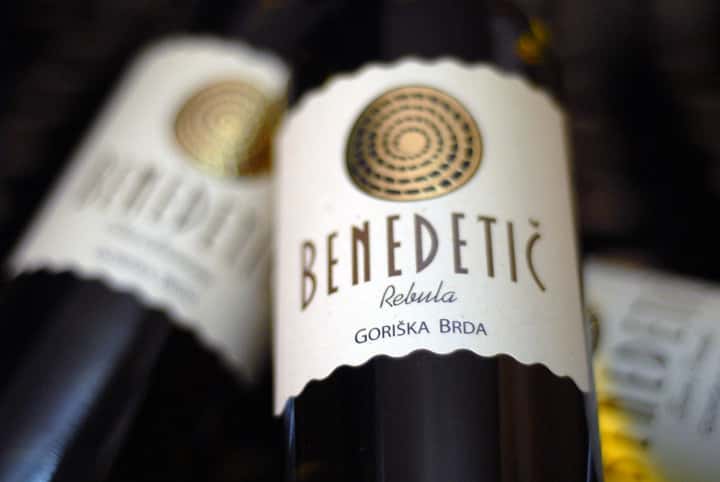 Degustação de vinhos clássicos e tour com lanches na vinícola Benedetič