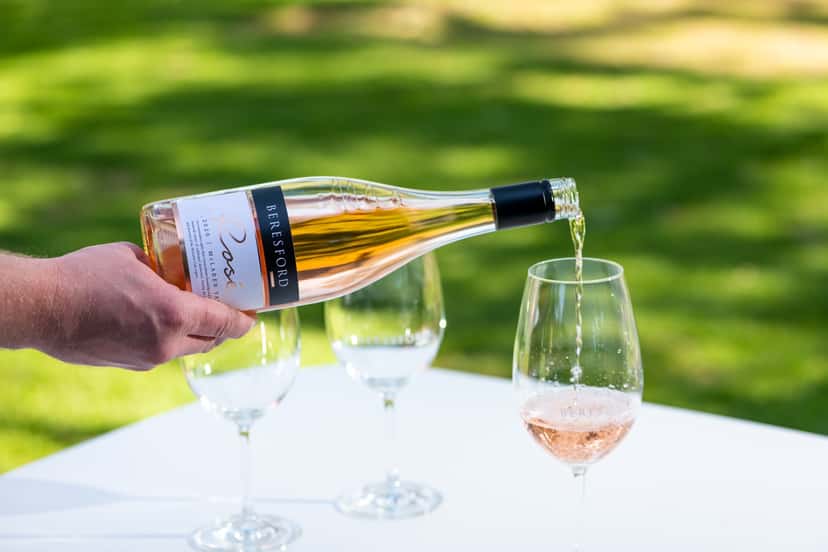 Klassische Weinprobe im Beresford Estate