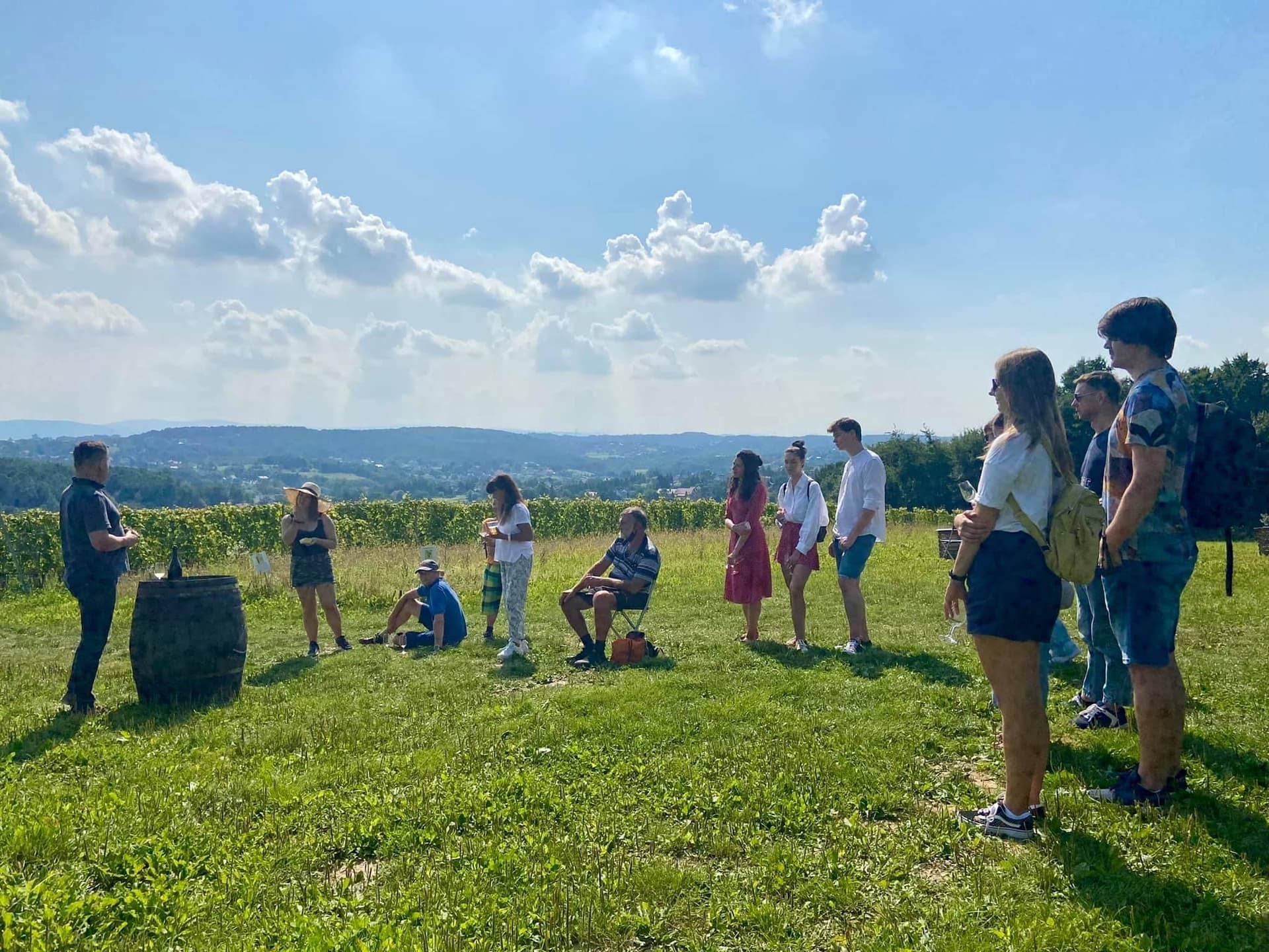 Dégustation de vin dans le vignoble de Wieliczka