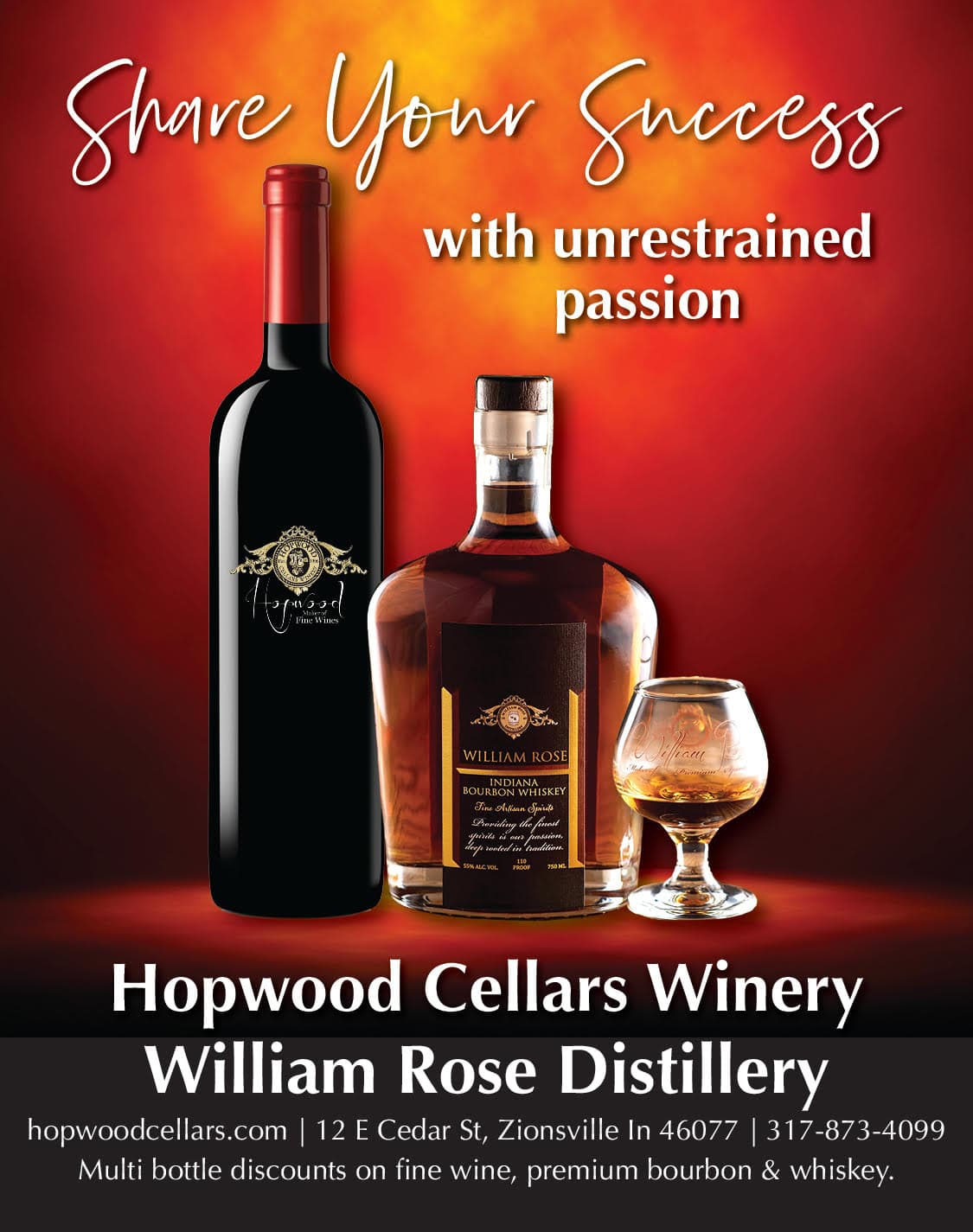 Grand Flight-Verkostung im Weingut Hopwood Cellars