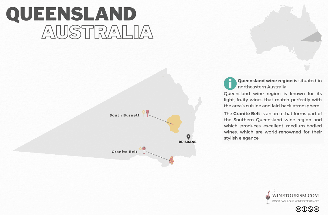Queensland Wine Map