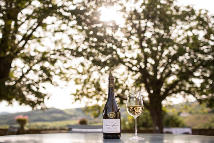 La grande degustazione di vini allo Château de Pierreclos