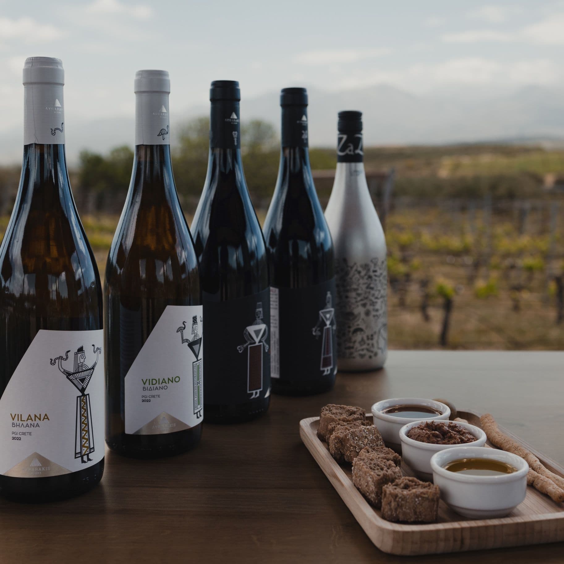 Weinprobe für Königinnen im Weingut Lyrarakis