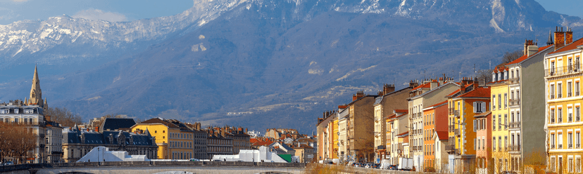 Vingårdar nära Grenoble