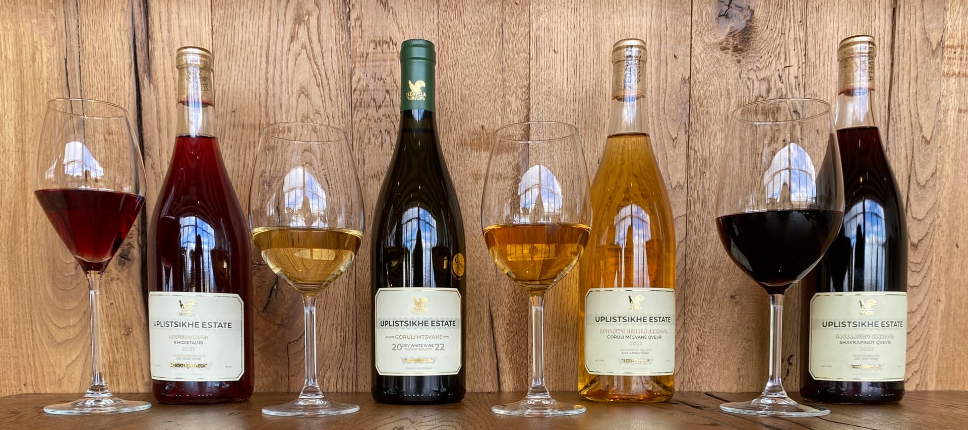 Weinprobe auf dem Weingut Uplistsikhe