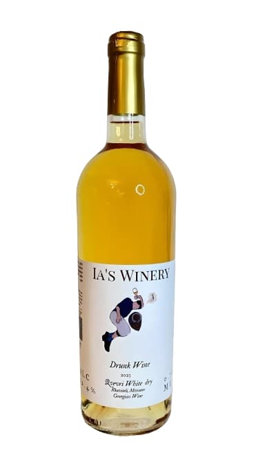 Drunk wine -Rkatsiteli, Amber Dry Wine, 2024