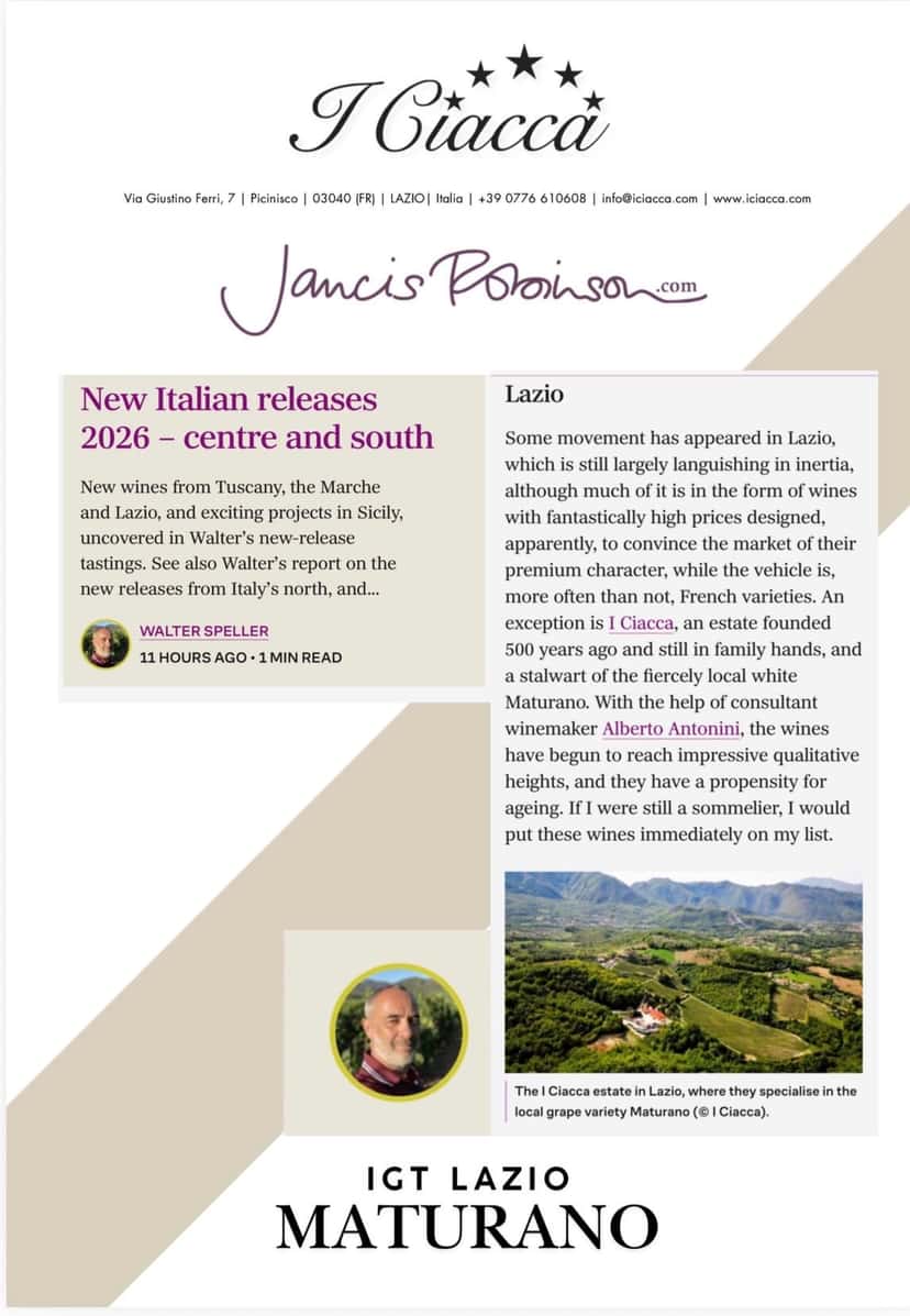Lazio Winemaking & Tasting at Cantina I Ciacca