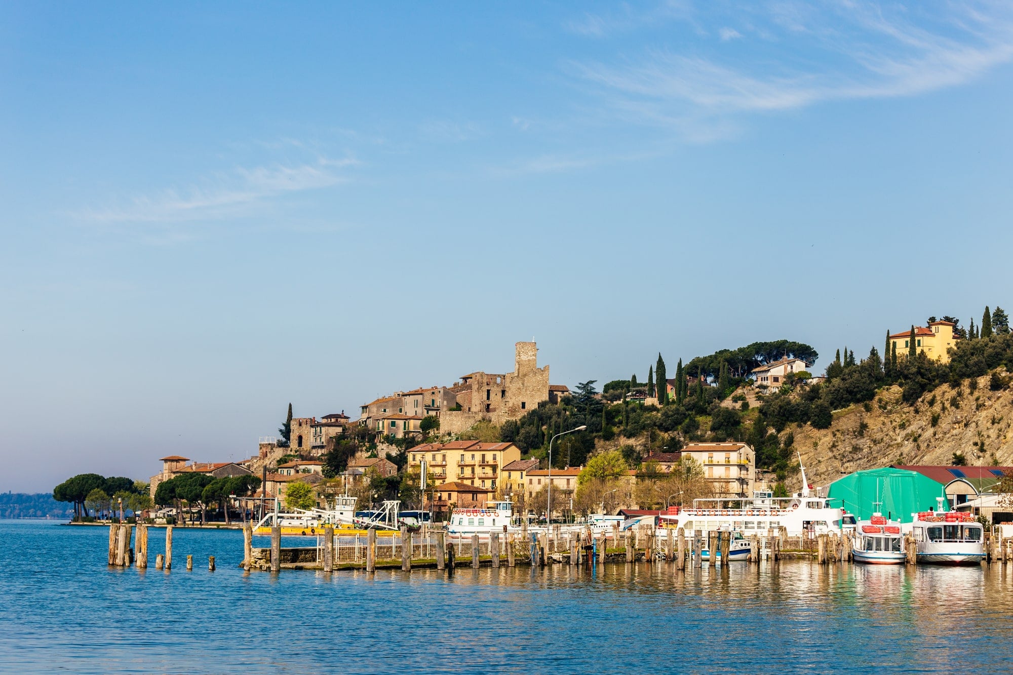 Lake Trasimeno, Umbria wine region, Italy