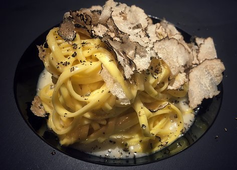Pasta with truffle - specialty of Umbria wine region