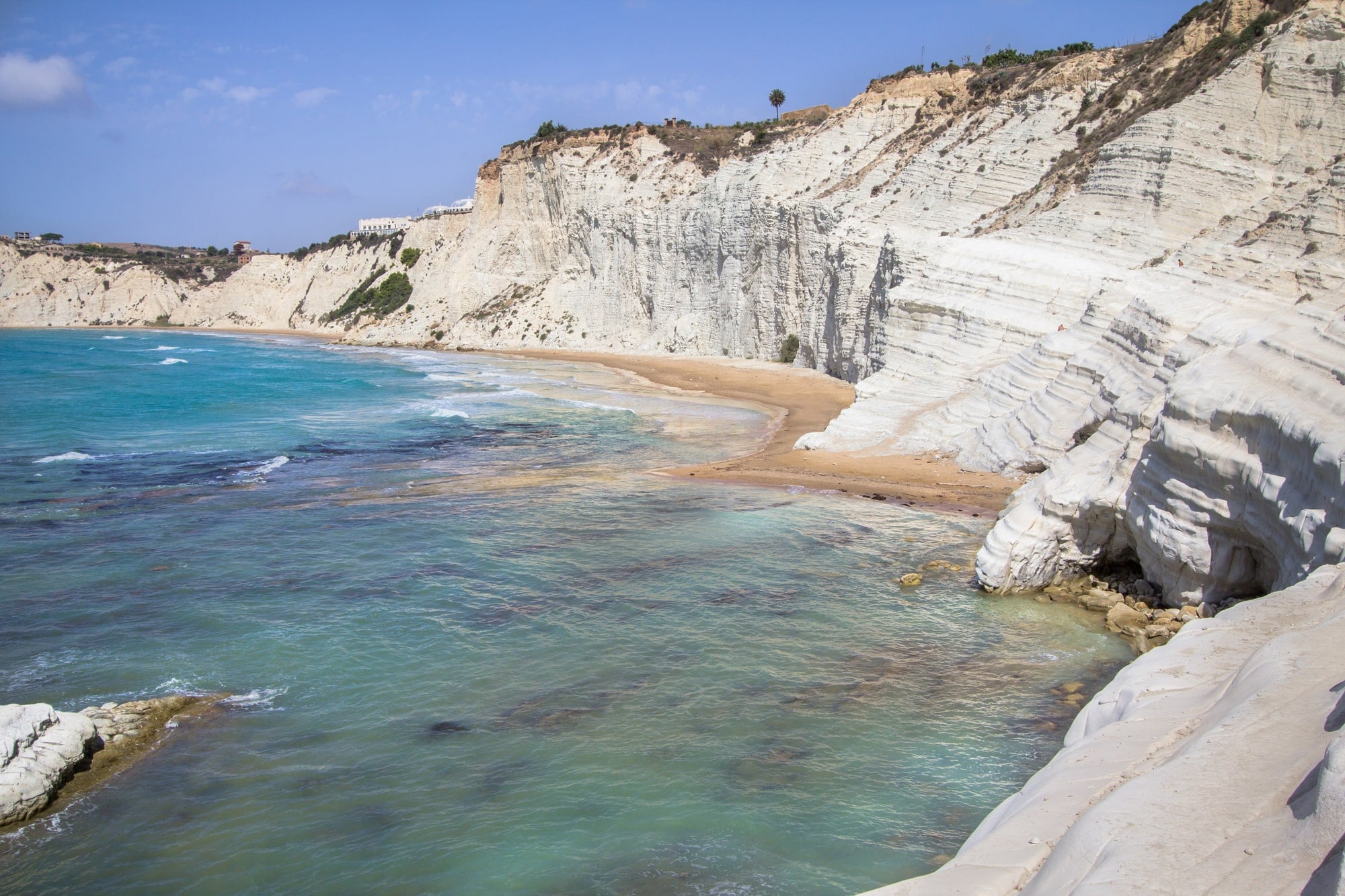 Scala dei Turchi, regione vinicola della Sicilia, Italia