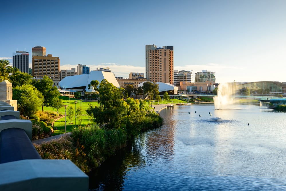 Adelaide city in South Australia, touristic destination
