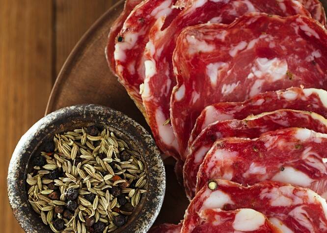 Finocchiona-Traditional Salami from Chianti. Tuscany
