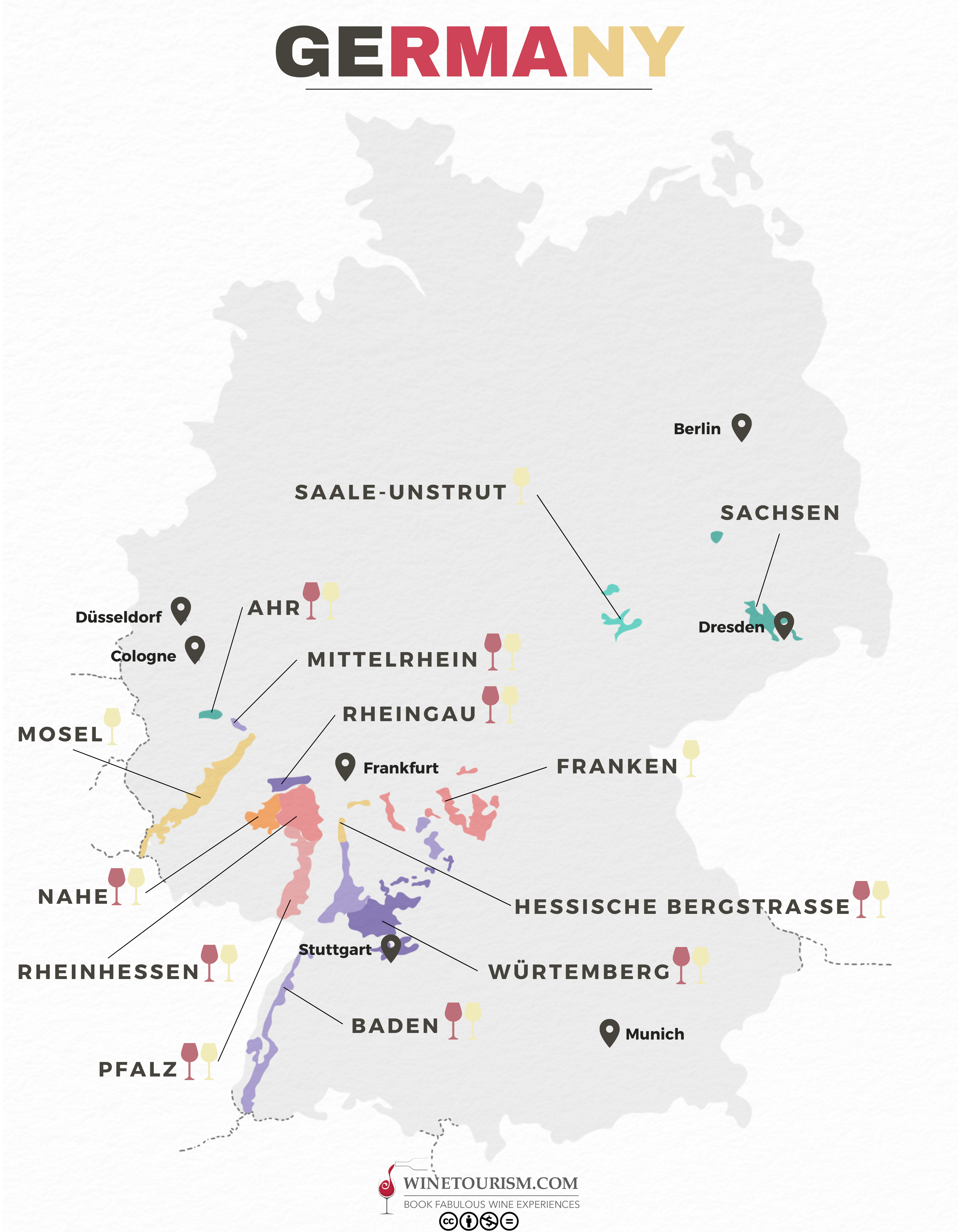 Germany Wine Map