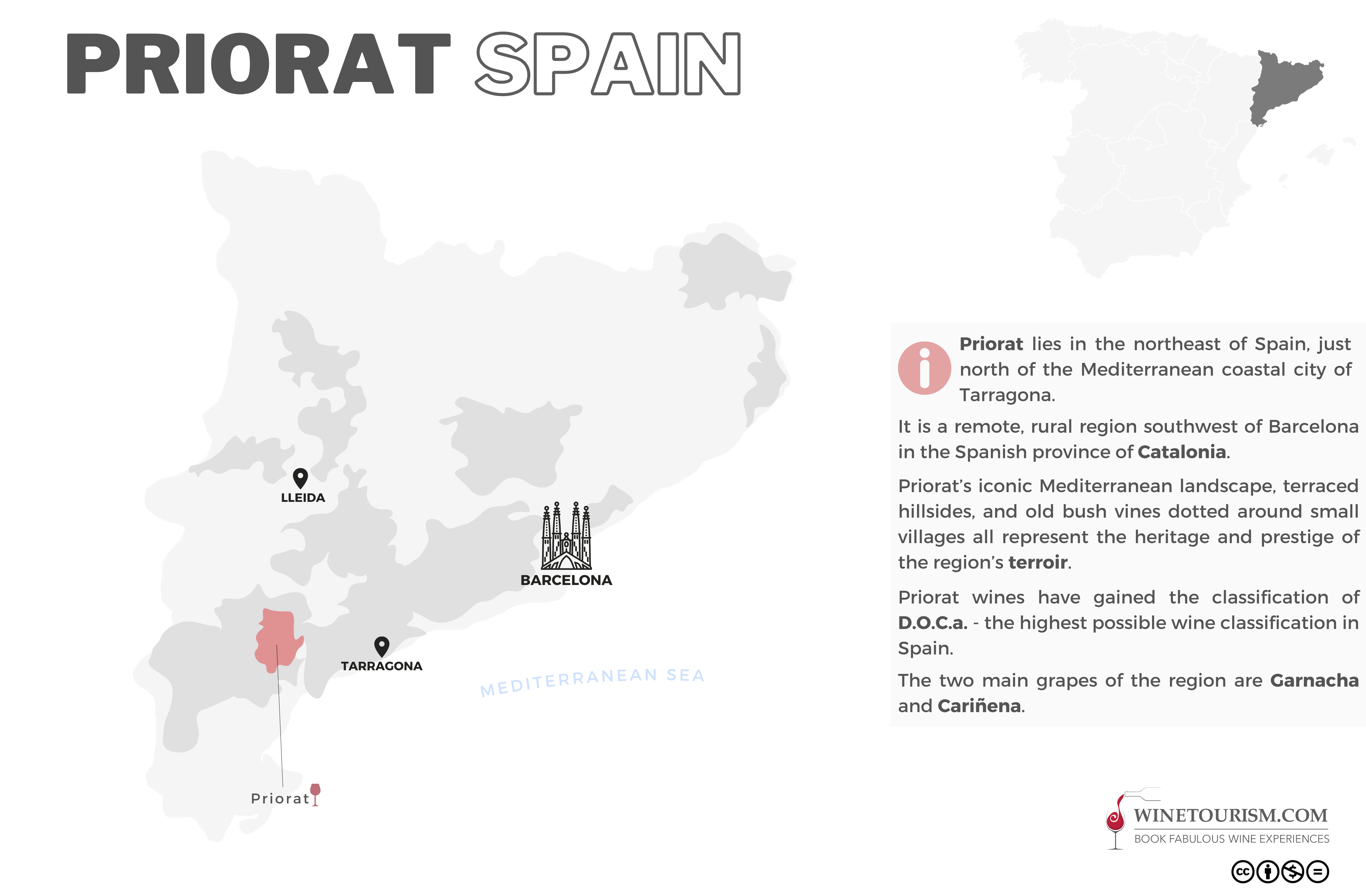Carte des vins de Priorat